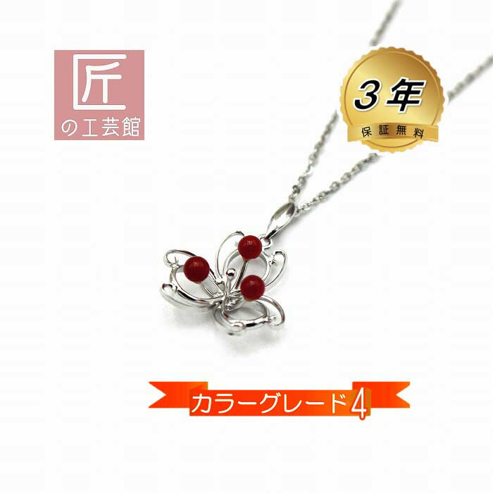 血赤珊瑚 ペンダント (のし等ギフト対応無料) カラーグレード4の3.5mm玉 40センチの メッキナチェーン付き