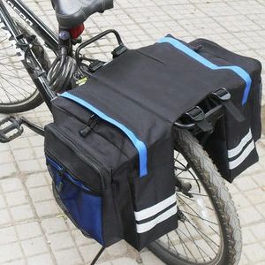 [ポイント10倍!]収納バッ バッグ サイクル 反射加工 パニアバッグ 大型 自転車 防水 サイドバッグ 30L リアバッグ