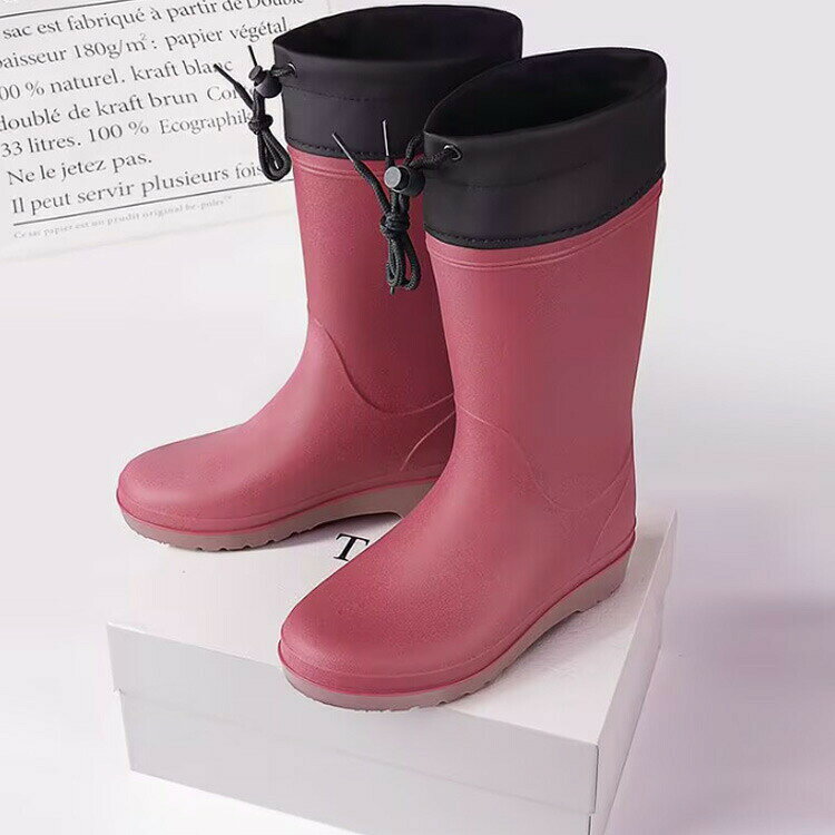 [¡Punto 10x!] Botas Botas de lluvia anchas Botas de lluvia Botas de armadura Botas ligeras para hombre Botas ligeras Ligeras Ligeras para caminar Nieve Lluvia Jardinería Trabajo agrícola Botas de jardín totalmente impermeables Botas de trabajo agrícola 3E Largo Adulto Suelto 23cm 23.5cm 24cm 2 — vista 3