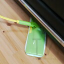 【1000円ポッキリ_訳あり】ライト付きマイクロファイバーフレキシブルモップ【フローリング 掃除 床 床用 モップ 掃除道具 掃除用品 柄が曲がる ダストモップ 曲がる モップ】☆1153