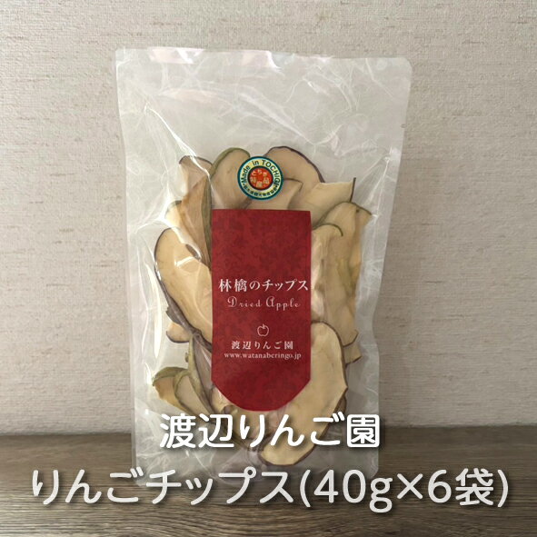 りんご園の林檎のチップス(40g×6袋) 渡辺りんご園:りんご リンゴ 林檎 アップル チップス ドライフルーツ 乾燥果実 乾燥りんご 贈答用 ギフト 贈り物 ...