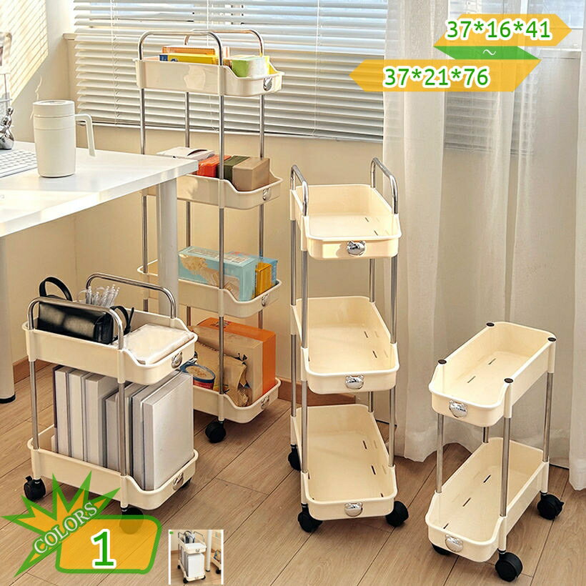 フラワースタンド 3段式 幅37cm プランタース ガーデンラックキャスター付き オー...