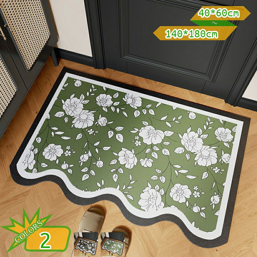 メイン素材：PVC【仕様】表面：PVC　サイズ：40*60cm 50*80cm 60*90cm 80*120cm 100*100cm 100*120cm 120*120cm 120*140cm 120*160cm 140*160cm 140*180cm 【暮らしを快適にするマット】かわいい柄や北欧柄で部屋の明るさをUP！いつも清潔で実用な疲労軽減マット！クッション性のあるふわふわに触感でキッチンの立ち仕事に適合。毎日のことだから足に優しく、足元の冷えを防ぐ。★カビに侵されにくい、汚れにくい、損耗しにくい、耐磨耗性、水濡れ、日光により、色あせしにくいです。【油汚れ防止・滑り止め】キッチンマットの表面は耐水防油PVC素材で作られ、防水防油の効果が期待できます。水や油がついてもすばやく拭き取れ、マットの清潔を保ちます。表面と裏面にも滑り止め加工がされ、床にしっかりと張り 付き、ズレによるストレスが感じなく、快適に料理することができます。【お掃除らくらく】調味料、油、水や汚れをサッとひと拭きで簡単キレイ！お洗濯の必要なし！防臭・防カビ効果で、マットを清潔に保ちます。※素材特有のにおいがあるかもしれません。気になる場合は、風通しのよい場所で1〜4日、陰干しするとにおいがなくなる。【多用途ドアマット】台所マットの超滑り止めバッキングは様々な表面（木材、セラミック、大理石など）に使用できます。防水 防油、廊下、寝室、居間 、ペット用などいろんなシーンで活躍し、沢山のパターンもございますので、様々なインテリアに合わせやすいです。【素足が喜ぶ、踏み心地】足が疲れにくく設計され、さらさらな足踏み心地を生み出します。素足で 長時間の立ち仕事をしてもリッラックスでき、料理の際には物を落としてしまっても衝撃を吸収してくれます。 用途：玄関、キッチン、ラグ、インテリア、バス、リビング、ベットルーム、ベランダ、ドア、贈り物【仕様】 ■素材▽サイズ 表面：PVC（塩化ビニール）素材 サイズ：40*60cm 50*80cm 60*90cm 80*120cm 100*100cm 100*120cm 120*120cm 120*140cm 120*160cm 140*160cm 140*180cm ※ロットによりサイズに若干の誤差が生じる場合があります。 ■特長 ▼防汚▽耐久性 ▽水/油/調味料をはじく撥水加工。汚れは雑巾でサッと拭き取れる ▽耐磨耗性▽耐水性に優れ、長期間使用可能 ▽難燃性素材で安全性◎（ただし火源近くでの使用は避けてください） ▼快適性 ▽約6mm厚の低反発クッション入りでふかふか踏み心地 ▽足裏への負担を分散し、料理中の疲労軽減 ▽冷房時の冷え防止＆夏場はサラッとした使用感 ▼滑り防止設計 ▽表面微凹凸加工＋裏面全面滑り止め加工 ▽水濡れ時も転倒リスク低減（※勢いよく乗らないでください） ▼お手入れ簡単 ▽洗濯不要！掃除機/雑巾で簡単清掃 ▽カビ防止のため、裏面の水分は拭き取り陰干し推奨 ■適応場所 キッチン/玄関/バスルーム/ペットスペース/廊下 など ※屋内専用（屋外使用不可） ■カラー▽デザイン ▽北欧風シンプルデザイン ▽実物色はモニター設定により多少異なる場合があります ■ご注意 ▽新品時はゴム臭あり（時間経過で軽減） ▽繊維の特性上、表面に遊び毛が発生する場合あり ▽飲食時のこぼし漏れに即時対応を推奨 ▼検索キーワード キッチン マット 拭ける はっ水 おしゃれ 台所 ポリ塩化ビニール素材 滑り止め ズレ防止 ラグ 踏み心地いい 低反発 油水対策 お手入れ簡単 足ふき 北欧 吸水 汚れに強い 洗濯不要 洗濯可能 段階 ペット 防塵 廊下敷き 床保護 防臭 防ダニ チェア ベッドサイド カーペット 可愛い 衛生的 耐久 丈夫 玄関 インドア 花模様 防水 防油 防水防汚 花柄 床暖房対応 クッション 屋外 泥落とし 長方形 耐摩耗性 無地 外用 滑り止め性 スタンダード 業務用 家庭用 キッチン用 水拭き 室内 ノンスリップ 汚れ落とし 泥除け 砂落とし 室外 屋内 四季用 ドア 店舗 癒し オフィス 事務所 エントランス フロア トイレ 兼用 オフィス用 滑らない 足拭き 耐久性 庭 滑り止め付き ロング 複数の色選べる本ページに記載されている用語は検索参考用であり、商品の詳細は正式玄関マット おしゃれ ピンク 花 オシャレ 室内 北欧 屋外 外 柄 小さめ 白 大きめ かわいい 猫 滑り止め 厚手 モダン 天然素材 洗える 黄色 業務用 90 120 150 180玄関マット 屋外 屋内 大判 スタンダードマット 泥落とし 吸水 業務用 家庭用 ドアマット 泥落としマッ ト 事務用 大きい 花柄 泥落としマット 外用 滑り止め性 オールシーズン 適用カーペット 横長 汚れ 6じょうよう 防ダニ ラグ ラグマット ライトグレー 低反発らぐカーペット 極厚 両面テープ リビング フローリング ルンバ対応カーペット もふもふ 部屋 ランキング 安い 柔らかい 6畳 2畳 カーペットおしやれ 床暖房対応 床暖房 床 オールシーズン 四畳 四畳半 よごれ落とし 200 300