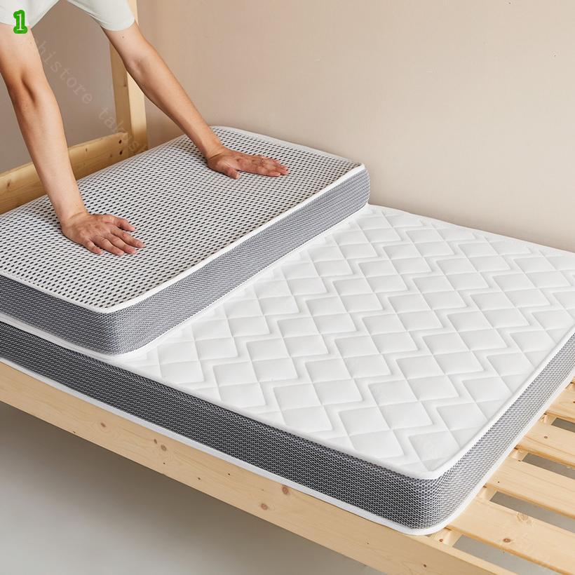 1000円OFFクーポン しきぶとん 春夏秋冬 通年 保温 コットン ジャカード シンプル ストライプ セミダブル ソファーマット ダブル用 ノンスリップ パッド フローラル ベーシック ポリエステル ボリューム マットレス ムレにくい takushistore [3]