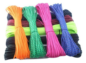 ◆ パラコード 3mm 30m ◆全40カラー◆ カラフル きれい な ひも テント ロープ 耐荷重 135kg キャンプ アウトドア サバイバル キーホルダー ブレスレット ペット の 首輪 に 送料無料 ◆