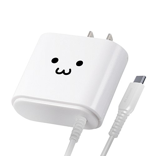 エレコム AC充電器/Type-Cケーブル一体型/2.4A出力/1.5m MPA-ACC01WF エレコム AC充電器/Type-Cケーブル一体型/2.4A出力/1.5m MPA-ACC01WF