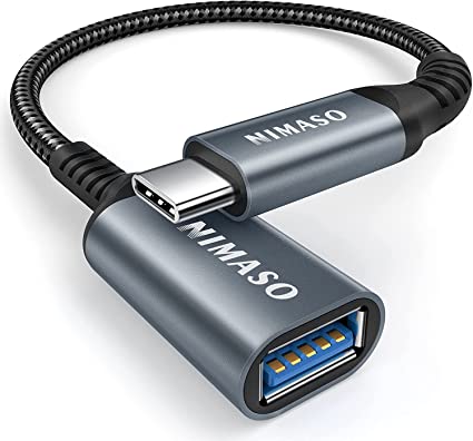 NIMASO USB C ϊ A_v^ (Type C - USB 3.0 X) 20CM OTG P[u ^CvC ϊRlN^[ (1{, O[)