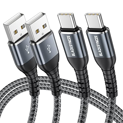 USB Type C P[u 2{Zbg 2M+2M BLACKSYNCZE ^Cvc P[u 3A }[d USB-C to USB A P[u QC3.0 Ή f[^] USB C P[u Samsung Galaxy S22/