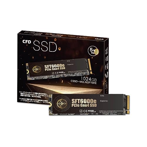 TalesStore ŷԾŹ㤨CFD SSD M.2 NVMe SFT6000e ꡼ PS5 ưǧѤ 3D NAND TLC SSD PCIe Gen4 4 (ɤ߼6000MB/S M.2-2280 NVMe ¢SSD 1TB (1024GBפβǤʤ12,662ߤˤʤޤ