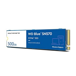 Western Digital ウエスタンデジタル 内蔵SSD 500GB WD Blue SN570 (読取り最大 3,500MB/秒) M.2-2280 NVMe WDS500G3B0C-EC 国内正規代理店品