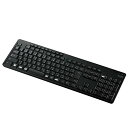 エレコム ワイヤレスキーボード Bluetooth 静音 抗菌 テンキー付 3台マルチペアリング対応 iPad/macbook/Surface/Chromebook ブラック TK-FBM118SKBK