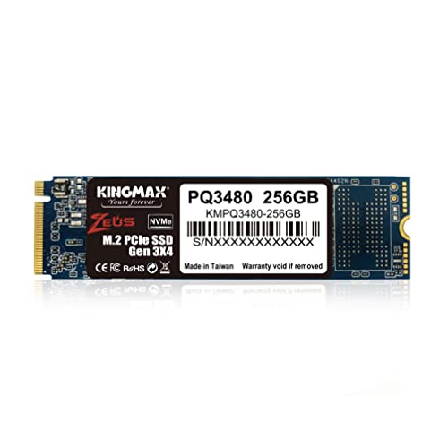 KINGMAX SSD M.2 256GB PQ3480V[Y Type2280 NVMe PCIe Gen3x4 (őǍ:1,950MB/s) 3Nۏ K㗝Xۏؕi KMPQ3480-256G4