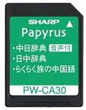 シャープ 中国語音声対応コンテンツカード PW-CA30