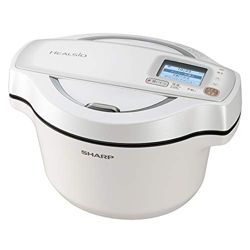 シャープ 自動調理 鍋 ヘルシオ ホットクック 1.6L 無水鍋 AIoT対応 ホワイト KN-HW16D-Wのサムネイル