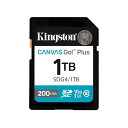 キングストン 1TB SDXC Canvas Go Plus Gen4 200MB/秒 C10 UHS-I U3 V30 SDG4/1TB