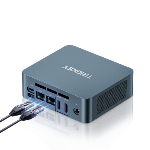 ~jPC N100 CeŐVAlder Lake-NV[Y (4C/4T,ő3.4GHz) TRIGKEY G5 Mini PC 16GB DDR5 500GB M.2 NVME SSD 4K@60Hz ^PC _u LAN | Wi