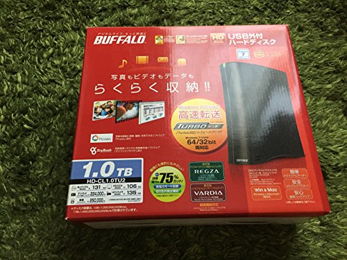 BUFFALO ^[{USB@\/ȓd̓[h Otn[hfBXN 1.0TB HD-CL1.0TU2