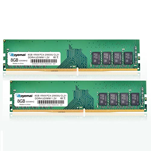 PC4-25600 DDR4 3200 16GB 2x8GB RAM PC4 25600U 3 200MHz DIMM 1Rx8 288ピン 1.2V 16G メモリアップグレード デスクトップ用