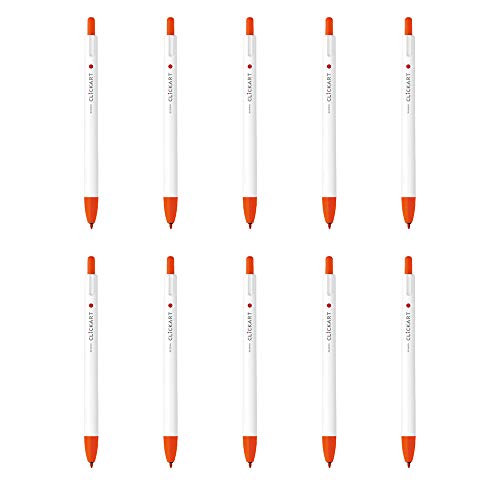 ゼブラ 水性ペン クリッカート レッドオレンジ 10本 B-WYSS22-ROR