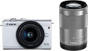 Canon ミラーレス一眼カメラ EOS M200 ダブルズームキット ホワイト EOSM200WH-WZK