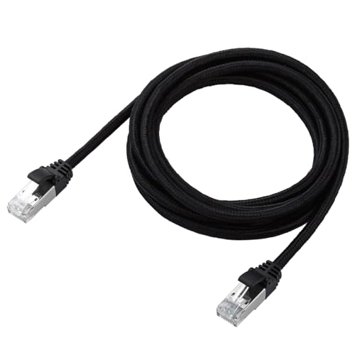 エレコム LANケーブル CAT8 2m 40Gbps 爪折れ防止 メッシュケーブル ブラック ECLD-OCM/BK20 エレコム LANケーブル CAT8 2m 40Gbps 爪折れ防止 メッシュケーブル ブラック ECLD-OCM/BK20
