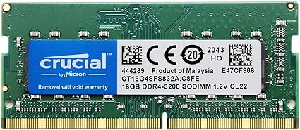 Crucial m[gPCp  PC4-25600(DDR4-3200) 16GB SODIMM CT16G4SFS832A sAi