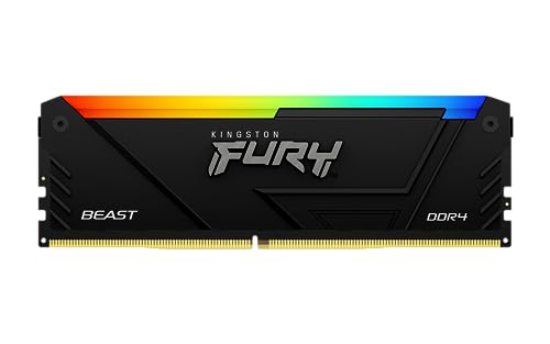 Kingston (キングストン) FURY Beast (フューリービースト) RGB 8GB 3200MT/s DDR4 CL16 DIMM コンピュータメモリ KF432C16BB2A/8
