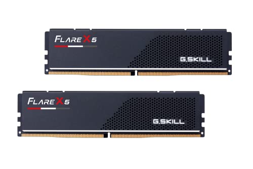 G.SKILL Flare X5シリーズ (AMD Expo) DDR5 RAM 32GB (2x16GB) 6000MT/s CL32-38-38-96 1.35V デスクトップコンピュータメモリ UDIMM - マットブラック (F5-6000J3