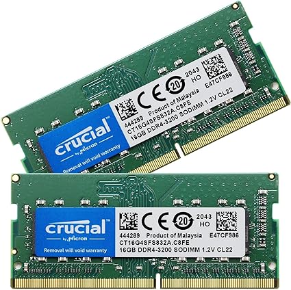 Crucial m[gPCp  PC4-25600(DDR4-3200) 32GB(16GBx2) SODIMM CT16G4SFS832A sAi