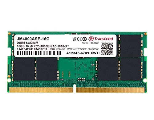 gZh m[gPCp PC5-38400(DDR5 4800) 16GB 1.1V 262pin SO-DIMM 1Rx8 (2Gx8)x8 CL40 ۏ JM4800ASE-16G