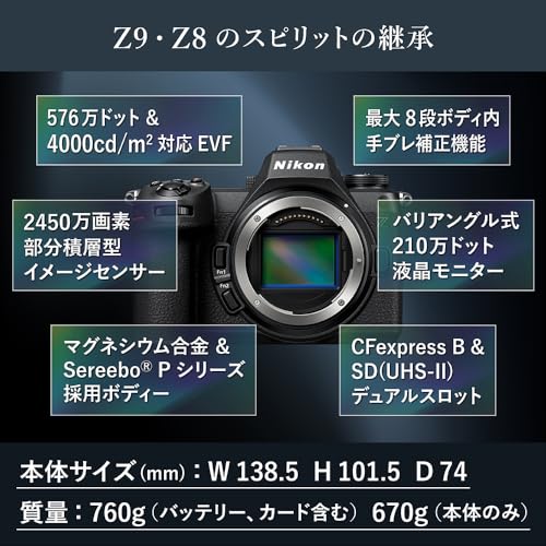 Nikon ミラーレス一眼 Z6III 24-120 レンズキット フルサイズ