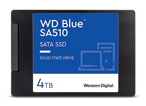 ウエスタンデジタル(Western Digital) WD Blue SATA SSD 内蔵 4TB 2.5インチ (読取り最大 560MB/s 書込み最大 520MB/s) PC メーカー保証5年 WDS400T3B0A-EC SA510 国内正規