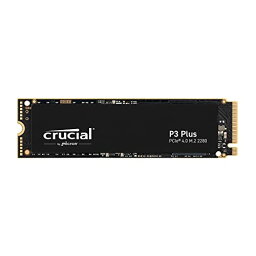 Crucial(クルーシャル) P3plus 4TB 3D NAND NVMe PCIe4.0 M.2 SSD 最大4800MB/秒 CT4000P3PSSSD8JP 5年保証 国内正規代理店品