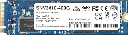 SynologyNAS LbVp NVMe SSD Synology SNV3410-400G M.2-2280 / NVMe / 400GB / Synologyp K㗝Xi