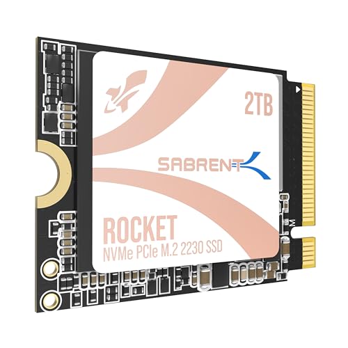 SABRENT Q4 2230 M.2 NVMe Gen 4 2TB SSD 5000MB/s ǂݎ PCIe 4.0 X4 M2 \bhXe[ghCu SteamfbL ASUS ROG Ally Mini PCΉ SB-213Q-2