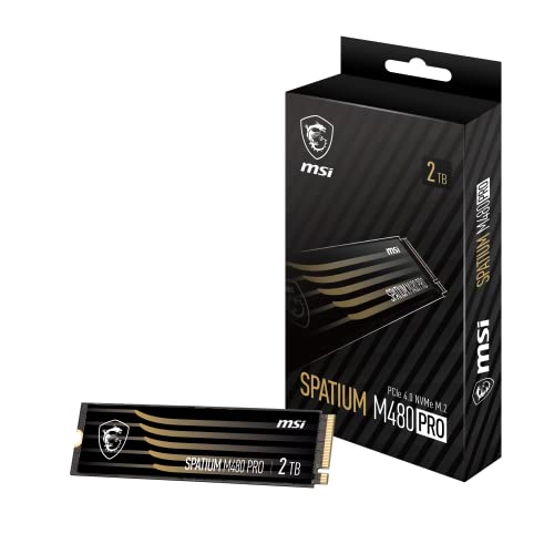 MSI SPATIUM M480 Pro PCIe 4.0 NVMe M.2 2TB 内蔵SSD 高速タイプ S78-440Q600-P83 HD4391