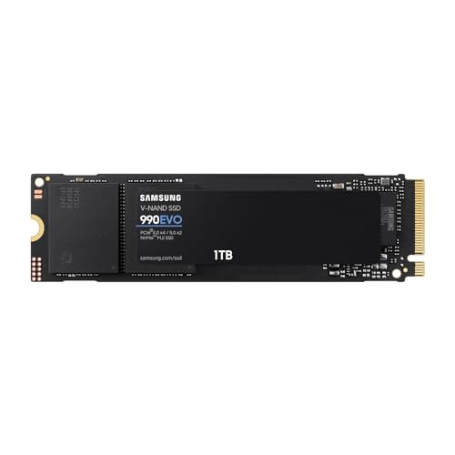 Samsung 990 EVO 1TB PCIe Gen 4.0 4 NVMe M.2 (2280) ő 5,000MB/b  SSD MZ-V9E1T0B-IT/EC Kۏؕi