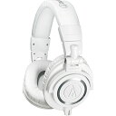 オーディオテクニカ プロフェッショナルモニターヘッドホン ATH-M50xWH ホワイト スタジオレコーディング/ミキシング/DJ/トラックメイキング(2)