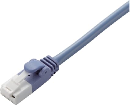 エレコム クロスLANケーブル CAT5e 爪折れ防止 2m ブルー LD-CTXT/BU20