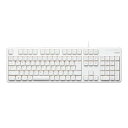 エレコム キーボード 有線 メンブレン フルキーボード ホワイト TK-FCM104XWH