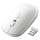 エレコム ワイヤレスマウス 無線2.4GHz Slint M-TM10DBWH/EC 薄型 静音 4ボタン プレゼンモード機能付 Windows Mac 対応 ...