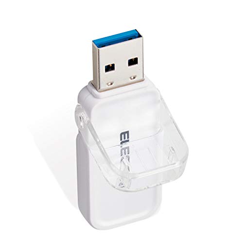 エレコム USBメモリ 32GB USB3.0 3.1 (Gen1) なくさないキャップ ホワイト MF-FCU3032GWH エレコム USBメモリ 32GB USB3.0 3.1 (Gen1) なくさないキャップ ホワイト MF-FCU3032GWH