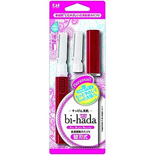 貝印 bi-hada(ビハダ) ompa L ホルダー替刃2ヶ付 1個 (x 1) 貝印 bi-hada(ビハダ) ompa L ホルダー替刃2ヶ付 1個 (x 1)