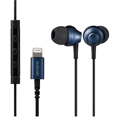 エレコム ステレオイヤホン カナル型 Lightning ライトニング マイク付 Fast Music LFS12C φ10.0mm 高耐久ケーブル ブルー EHP-LFS12CMBU 1.2m エレコム ステレオイヤホン カナル型 Lightning ライトニング マイク付 Fast Music LFS12C φ10.0mm 高耐久ケーブル ブルー EHP-LFS12CMBU 1.2m