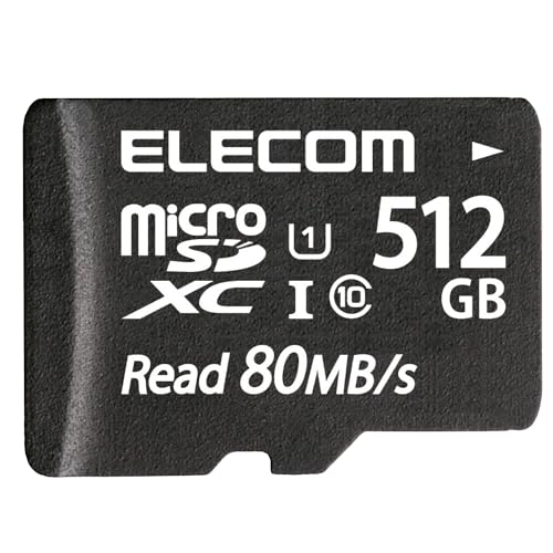 エレコム microSD 512GB マイクロSDカード UHS-1 U1 microSDXC IPX7 MF-AMS512GU11 エレコム microSD 512GB マイクロSDカード UHS-1 U1 microSDXC IPX7 MF-AMS512GU11