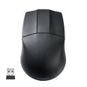 エレコム マウス ワイヤレス (レシーバー付属) Mサイズ CAD向け 3ボタン ホイールレス 左右対称 600/1200カウント2段階調整 ブラック M-CA...