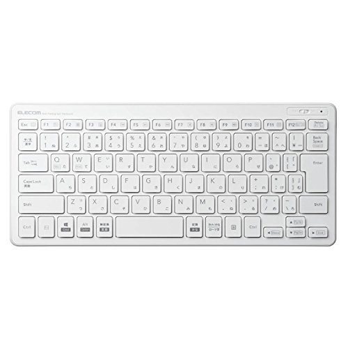 エレコム キーボード ワイヤレス (レシーバー付属) パンタグラフ ミニキーボード ホワイト TK-FDP098TWH エレコム キーボード ワイヤレス (レシーバー付属) パンタグラフ ミニキーボード ホワイト TK-FDP098TWH