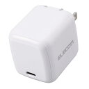 エレコム 充電器 65W USB PD対応 小型 Type-C 1ポート PPS対応 GaN II採用 PSE認証 ホワイト iPhone 16 15 iPad Macbook 等対応 EC-AC8565WH(2)