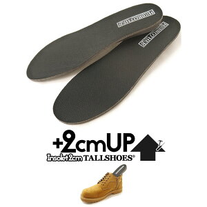 楽天スーパーSALE◆ 送料無料 トールシューズ TALLSHOES ヒールアップインソール 2cm インソール 上げ底 背が高くなる 身長up 中敷き ボリュームインソール ヒールアップソール インヒール 衝撃吸収 防臭加工 メンズ レディース 背の高くなる 身長通販
