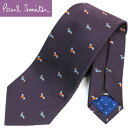 ポールスミス ネクタイ Paul Smith 犬柄 ダックス